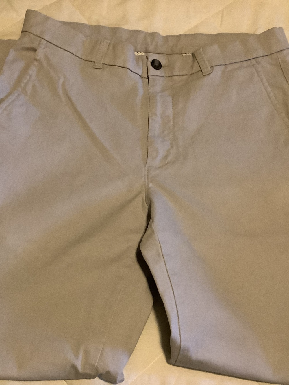 Casuals Roundtree &Yorke Men's Light Gray Classic Chino Pants